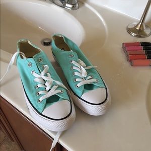 Aqua Converse Chucks